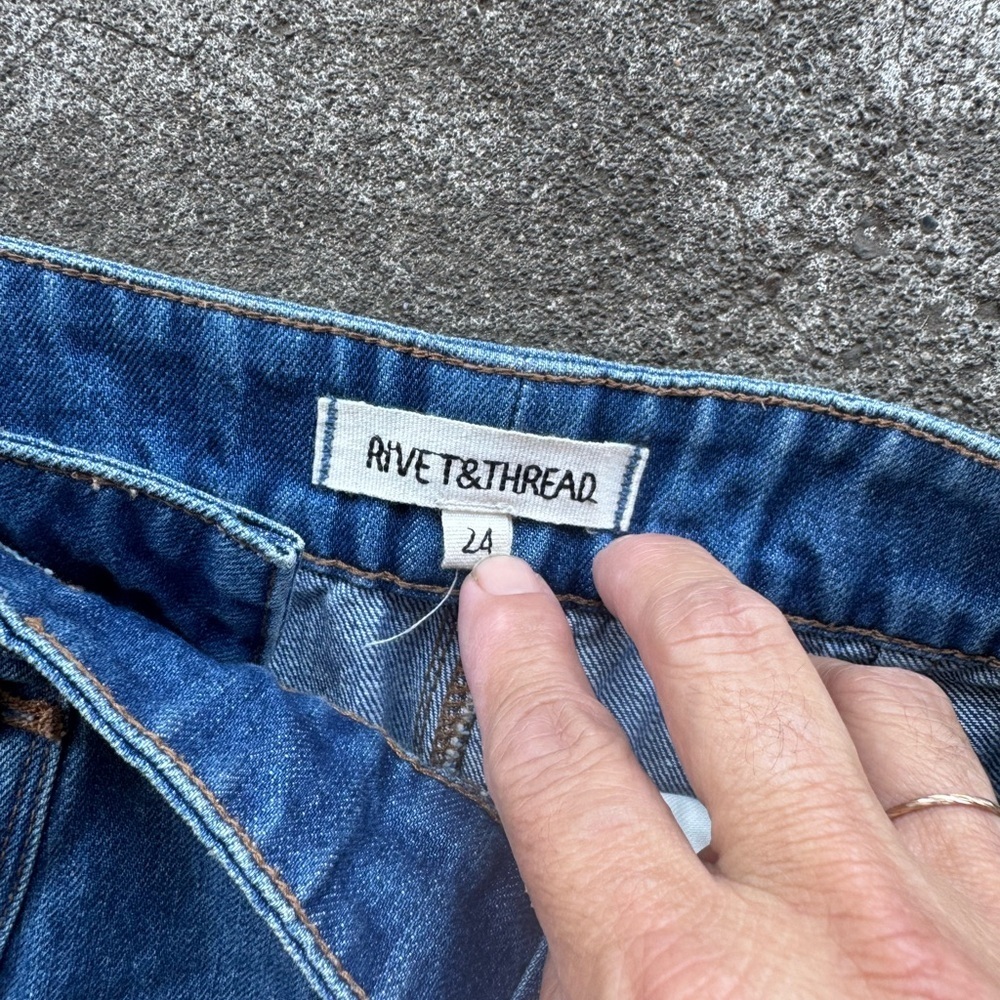 Madewell Rivet & Thread Wide Leg Sailor Denim Jeans - Picture 4 of 6